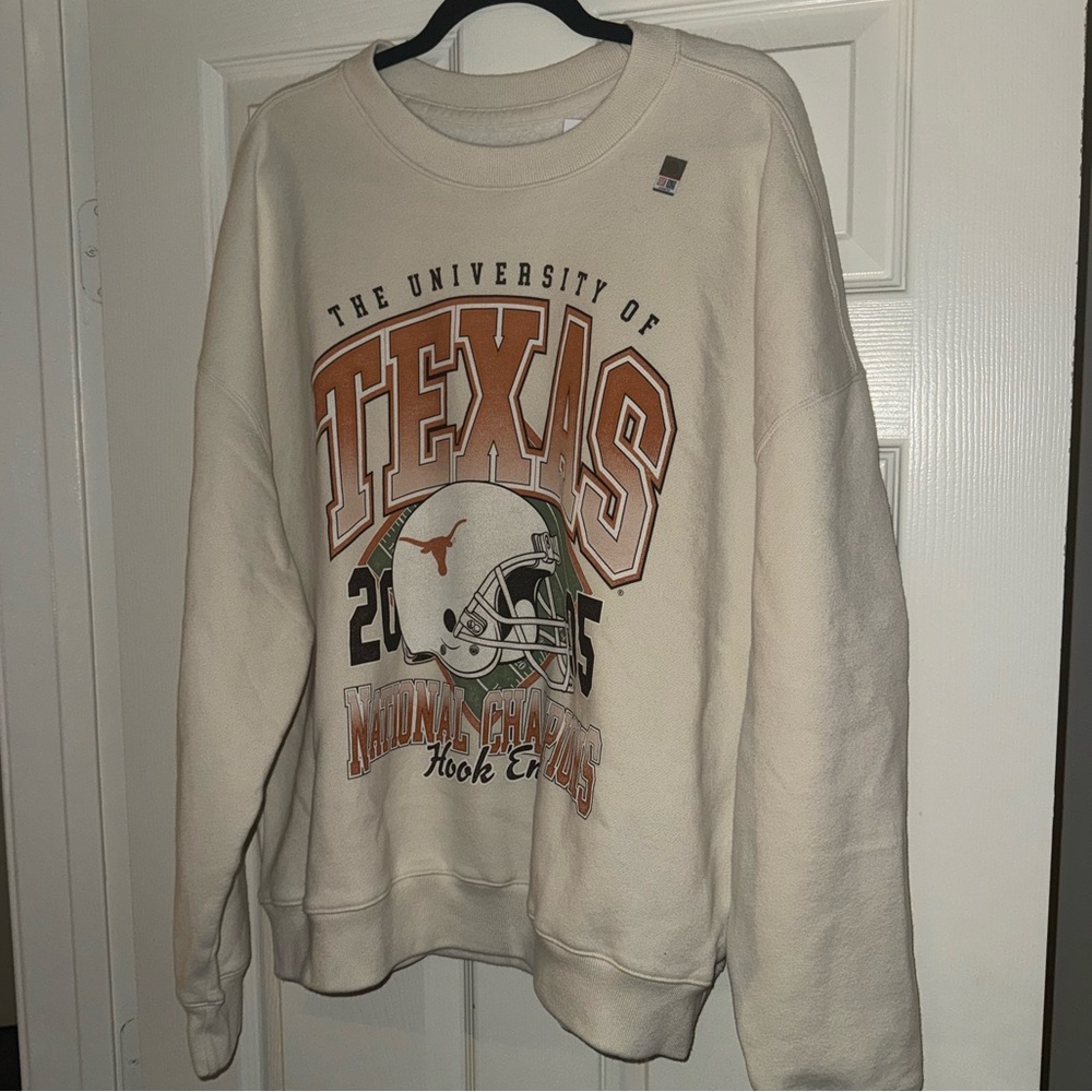 NWT Hollister University of Texas Longhorns Oversized Crewneck